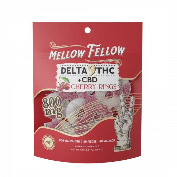 Mellow Fellow Edible Gummies Cherry Rings