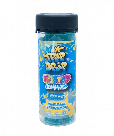 blue razz lemonade twisted gummies