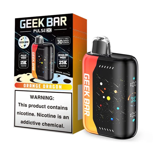 orange dragon geek bar pulse x 25000 puffs disposable 1