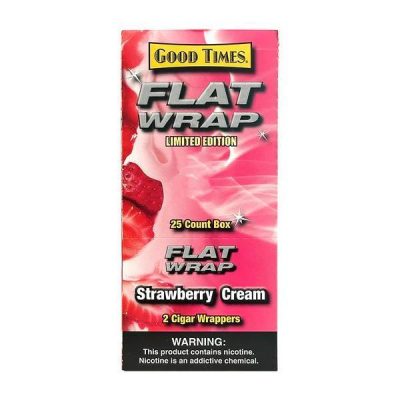 Tobacco - Flat Wrap Strawberry Cream - Single