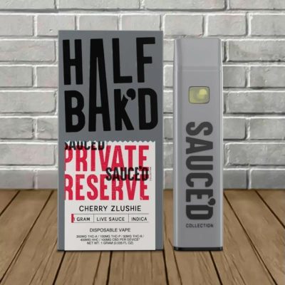Hmp - Half Bak'd - Sauced - 1g Disposable - Cherry Zlushie - Single