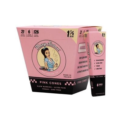 Papers - Blazy Susan - Pink Cones - 1 1/4 - Box of 21 (New)