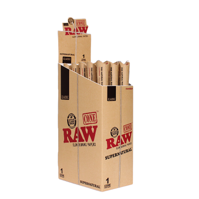 Papers - Raw - Supernatural Cone 12" - Box of 15