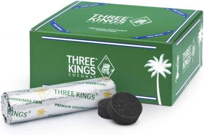 Hookah - Three Kings Charcoal - Small Premium Coconut - Box of 10