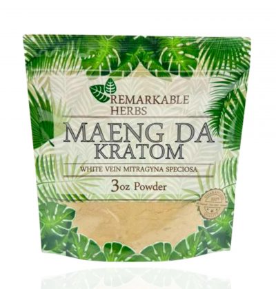 Kratrom -  Remarkable Herbs - White Vein 3OZ