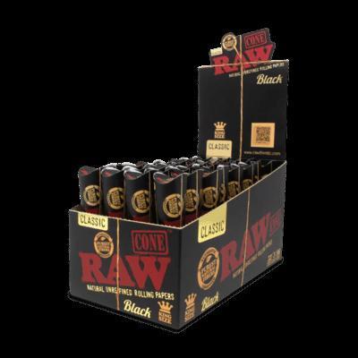 Paper - RAW - Black Classic - Cone - KIngsize - 32pk