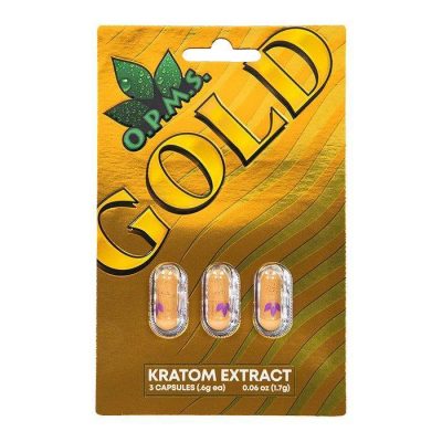 Kratrom -  Opms - Gold Pills 3pk