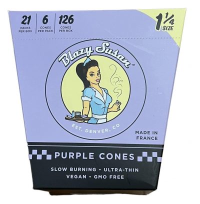 Papers - Blazy Susan - Purple Cones - 1 1/4 - Box of 21 (New)