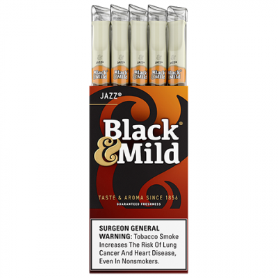 Tobacco - Black and Mild - Jazz Plastic Tip (New) - Box of 25