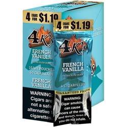 Tobacco - 4K's Cigarillos - French Vanilla - ( 4 for $1.19) - Box of 15
