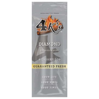 Tobacco - 4K's Cigarillos - Diamond ( 4 for $1.19)- Single