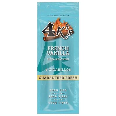 Tobacco - 4K's Cigarillos - French Vanilla - ( 4 for $1.19) - Single