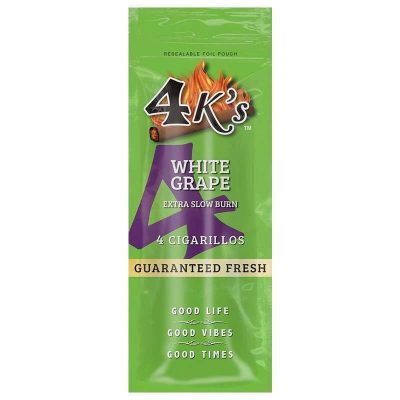 Tobacco - 4K's Cigarillos - White Grape - Single
