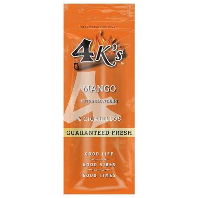Tobacco - 4K's Cigarillos - Mango - ( 4 for $1.19) - Single