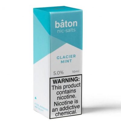 Vape Juice - Nic Salts - Baton - Glacier Mint - 10ml - 5% - Single