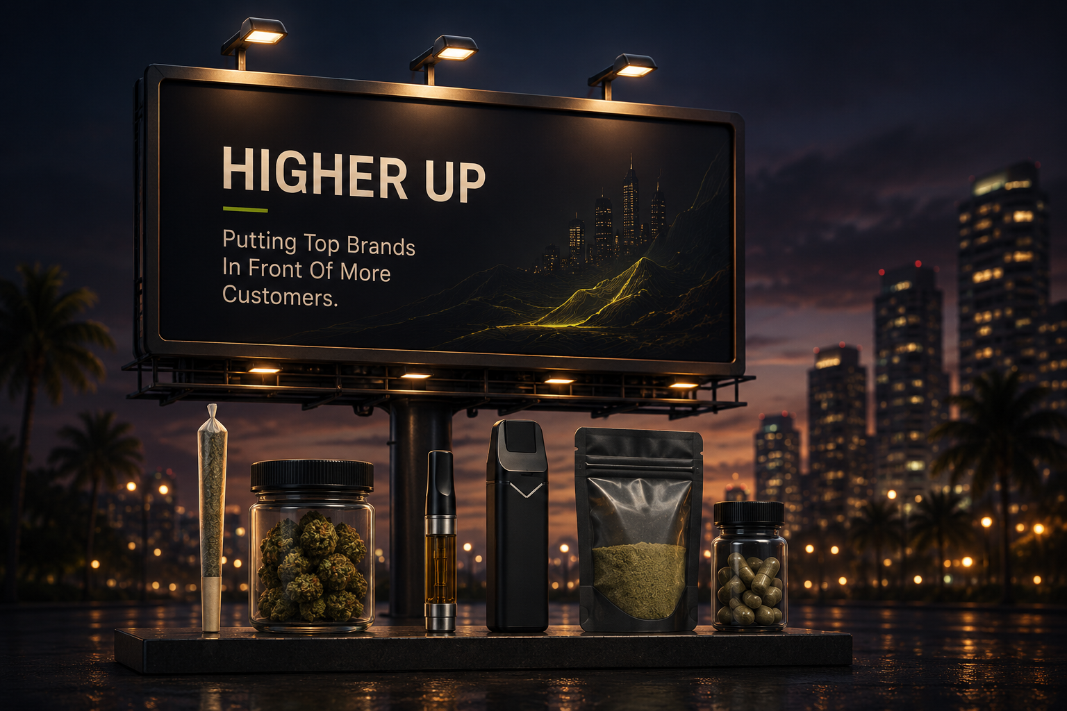 Higher Up Smoke Shop marketing example