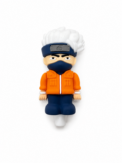 Accessories - Hand Pipe - Silicone - Kakashi - Orange (SHP-71)