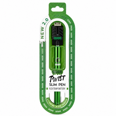 Electronics - 510 Thread Battery - Ooze - Twist 2.0 - Slime Green