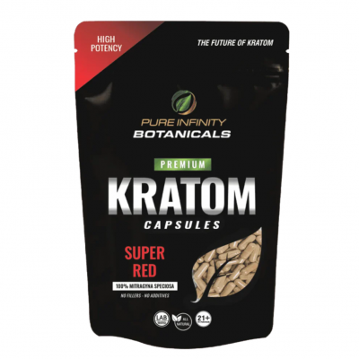 Kratom - Pure Infinity - 100ct Capsule Bag