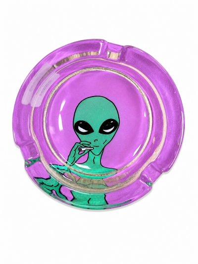 Accessories - Ashtray - Glass - Alien W/ Joint (AT-23)
