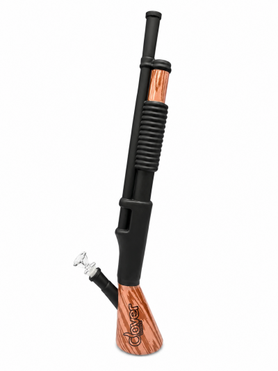 Water Pipe - Glass - Clover - Tall Shotgun (WPA-402)