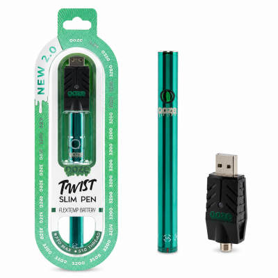 Electronics - 510 Thread Battery - Ooze - Twist 2.0 - Aqua Teal