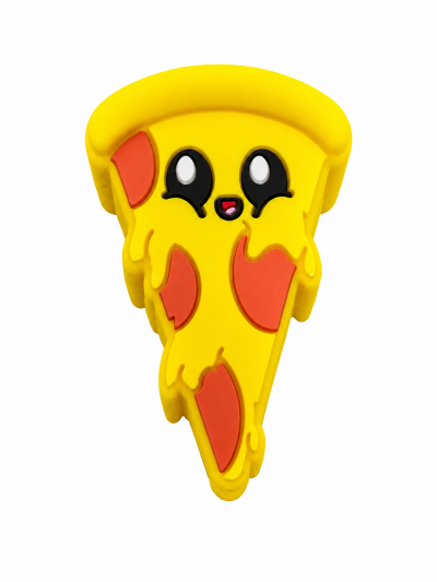 Accessories - Hand Pipe - Silicone - Pizza - Yellow (SHP-121)