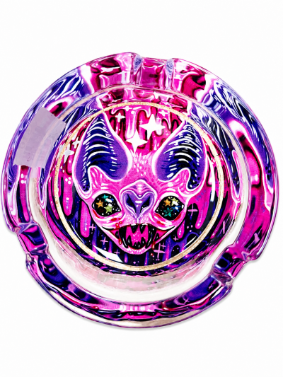 Accessories - Ashtray - Glass - Pink Bat (AT-39)