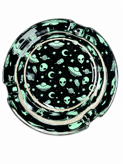 Accessories - Ashtray - Glass - Alien Space Theme (AT-33)