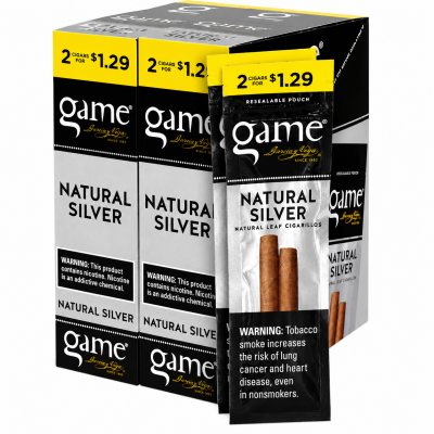 Tobacco - Game - Natural Silver - 2 for $1.29 - Box of 30