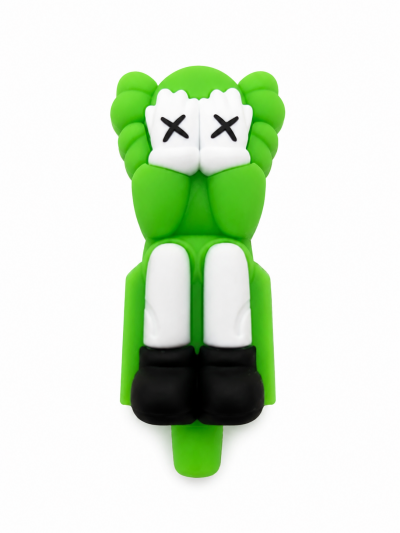 Accessories - Hand Pipe - Silicone - Character W/ X's as Eyes - Green (SHP-112)