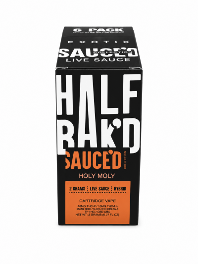 Hmp - Half Bakd - 2g Cart - THCp Sauce'D Exotix - Box of 5
