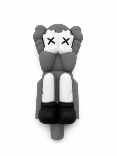 Accessories - Hand Pipe - Silicone - Character W/ X's as Eyes - Grey (SHP-111)