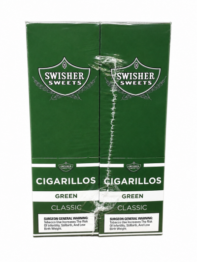 Tobacco - Swisher Sweet - Green - (2 For $1.19) - Box of 30
