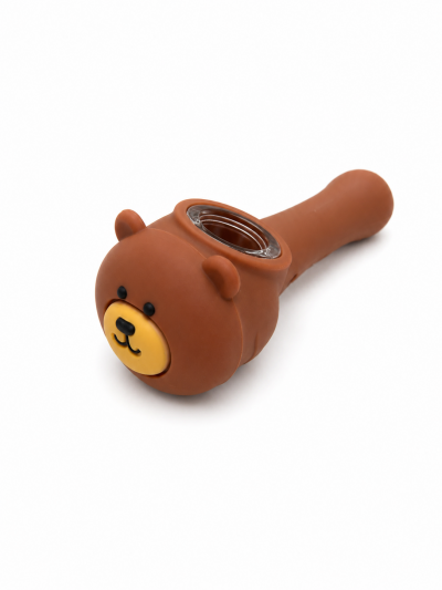 Accessories - Hand Pipe - Silicone - Bear (SHP-31)
