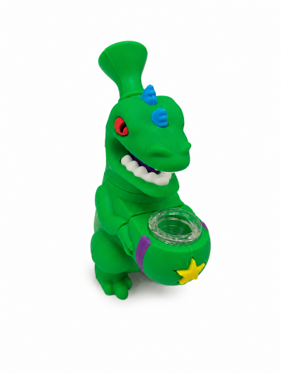 Water Pipe - Silicone - Reptar Dino