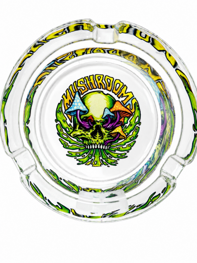 Accessories - Ashtray - Glass - Mushroom Skull (AT-43)