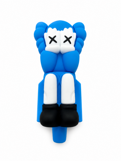 Accessories - Hand Pipe - Silicone - Character W/ X's as Eyes - Blue (SHP-109)